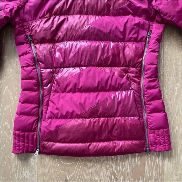 Lululemon Fuschia Nylon Goose Down Puffer Zipper Hoodie 4 - Picture 9 of 11